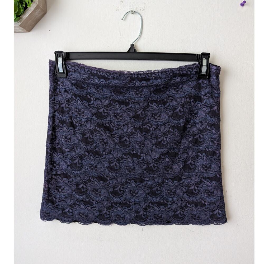 chan luu stretch lace mini skirt